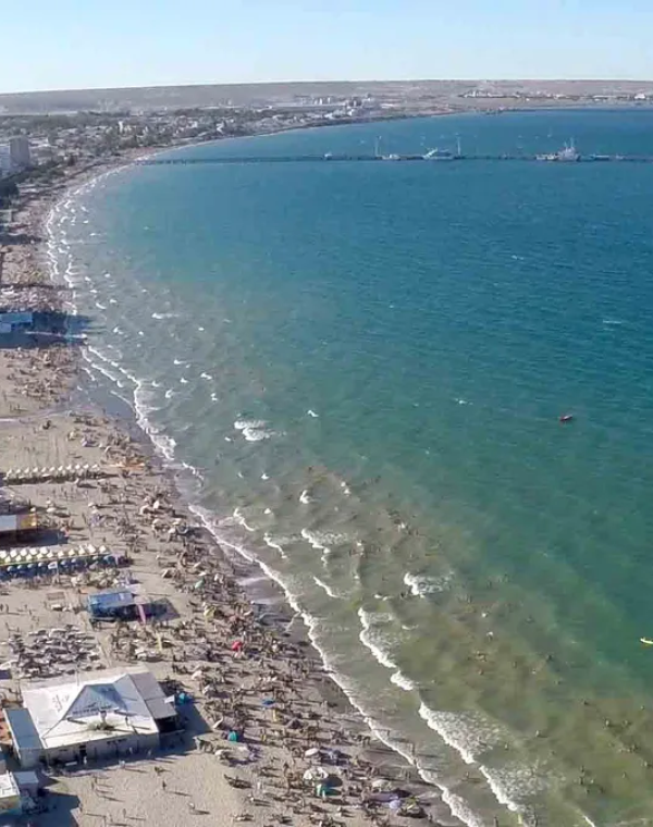 El frente marítimo de Puerto Madryn